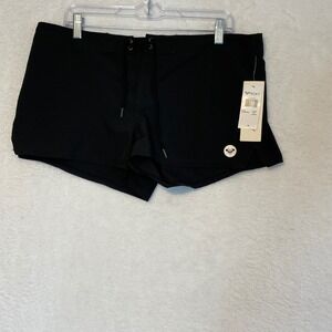 Roxy To Dye For 2 Board Shorts Womens XL Black Swim ERJBS03008 Recycled Fabric
